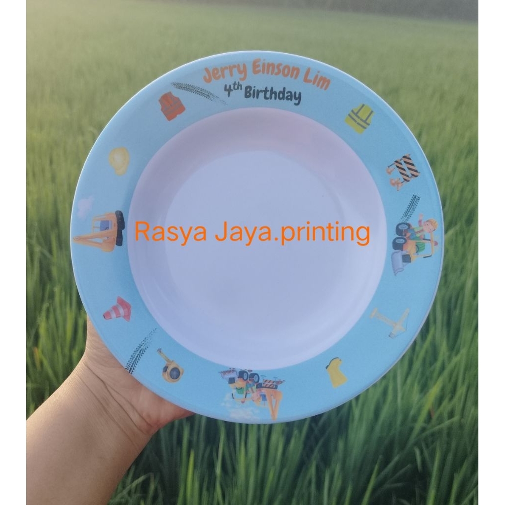 Printing UV Piring / Piring Souvenir / Sablon Piring Souvenir / Branding Custom