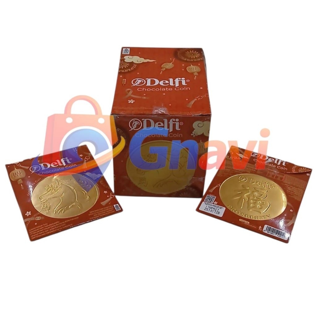 Cemilan snek makanan ringan coklat cokelat susu bentuk koin ukuran besar jumbo halal MUI edisi imlek