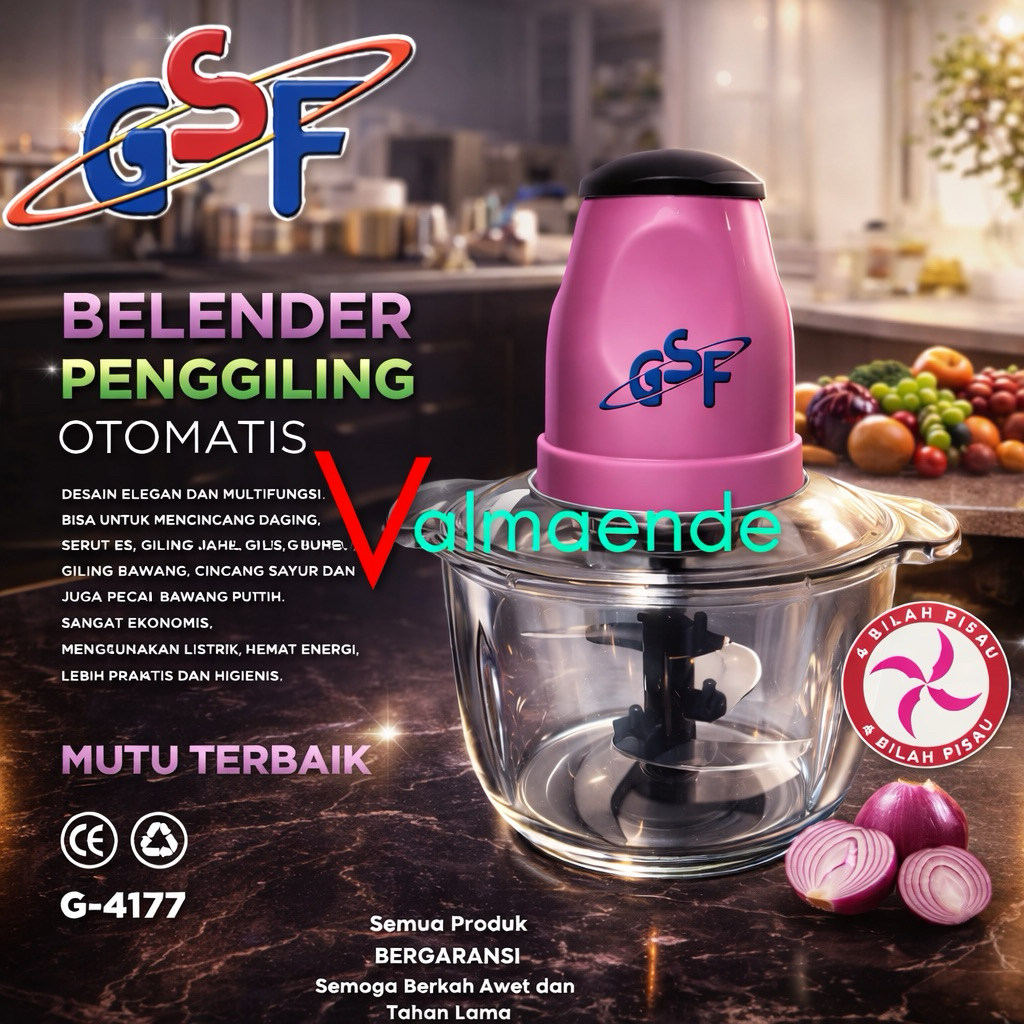 BLENDER DAGING CHOPPER Electrik 2 Liter Blender Kapsul Capsule Blender Bumbu Dapur 2 Liter GSF 4177