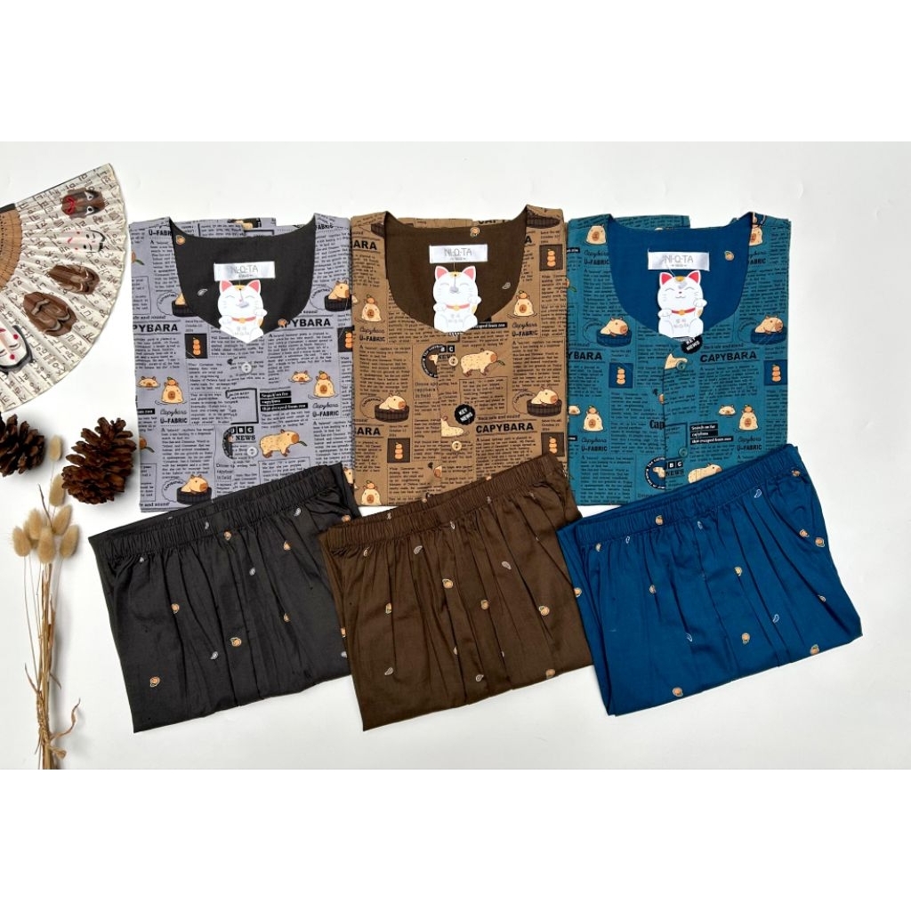 PIYAMA NIQTA motif CAPY BARA