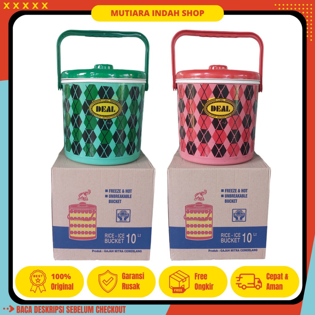 Rice Ice Bucket / Thermos Es Batu / Termos Nasi / Termos Es (Kapasitas 10 Liter)