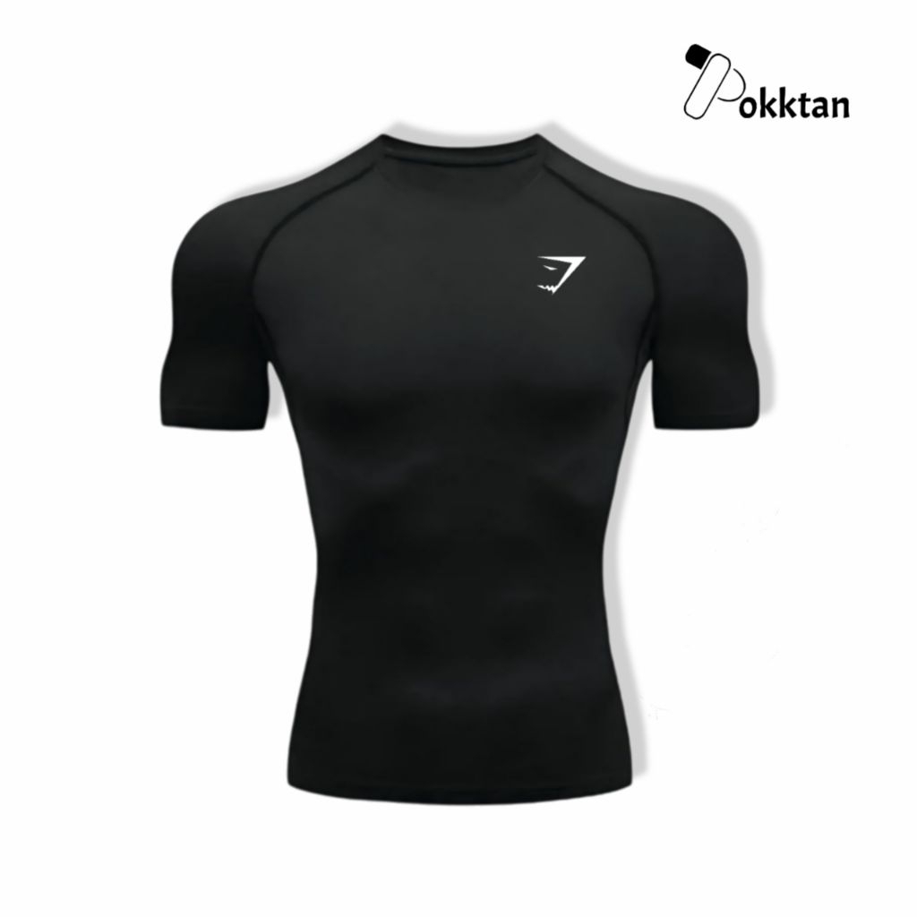 KAOS GYMSHARK / KAOS OLAHRAGA GYMSHARK / BAJU GYMSHARK LENGAN PENDEK