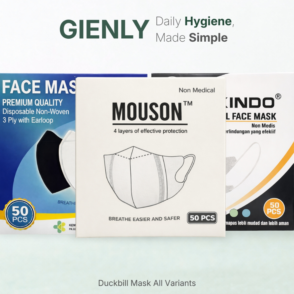 GIENLY - Masker Duckbill All Variants Mouson Alkindo Face Mask