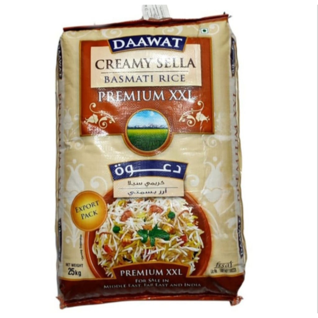 Beras Basmati Daawat Creamy Sella xxl 25 kg