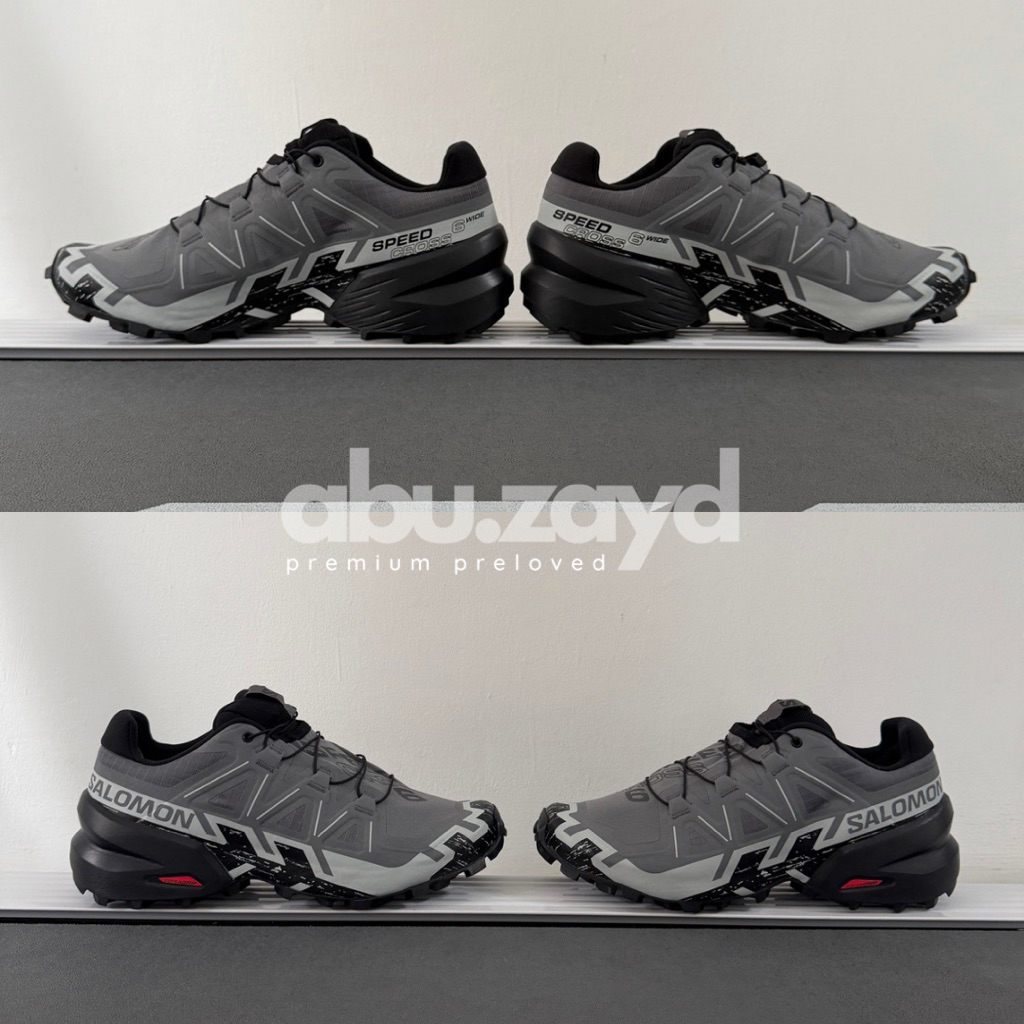 Sepatu Trail Salomon SpeedCross 6 Wide Quiet Shade Original
