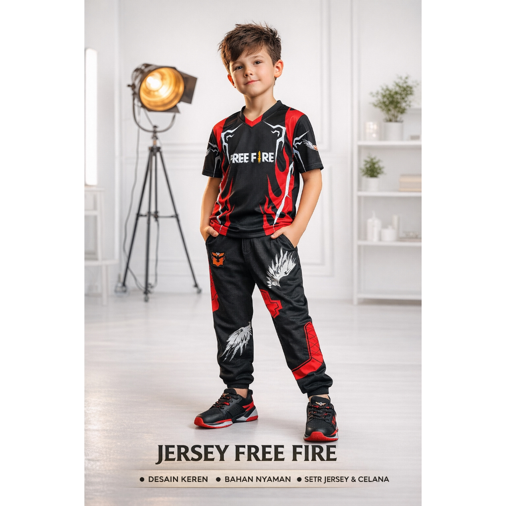 OZILESTORE - STELAN CELANA FF / CELANA ANGEL FF / JOGGER FF / JERSEY FREEFIRE / JOGGER GAMING
