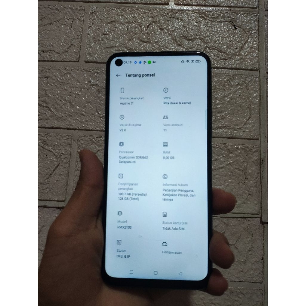 Realme 7i 8/128 second original