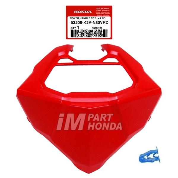 53208-K2V-N80VRD Cover Handle Top Spedo Meter Vario 125 K2VB 2026 - Sekarang Merah Va Rd