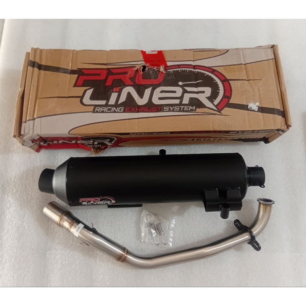 Knalpot Standard Racing Hitam Proliner Aerox Original.