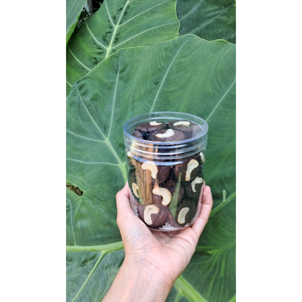 brownies kering, toples jar 650ml