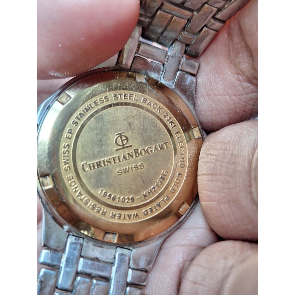 Jam Tangan Bahan Christian Bogart 23 kt Gold plate