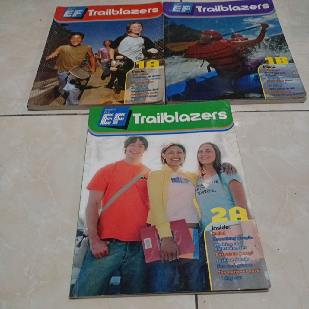 buku original EF Trailblazers 1A. B & 2 A