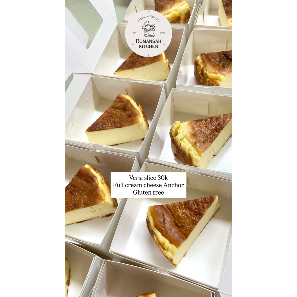 Burnt Cheesecake Slice