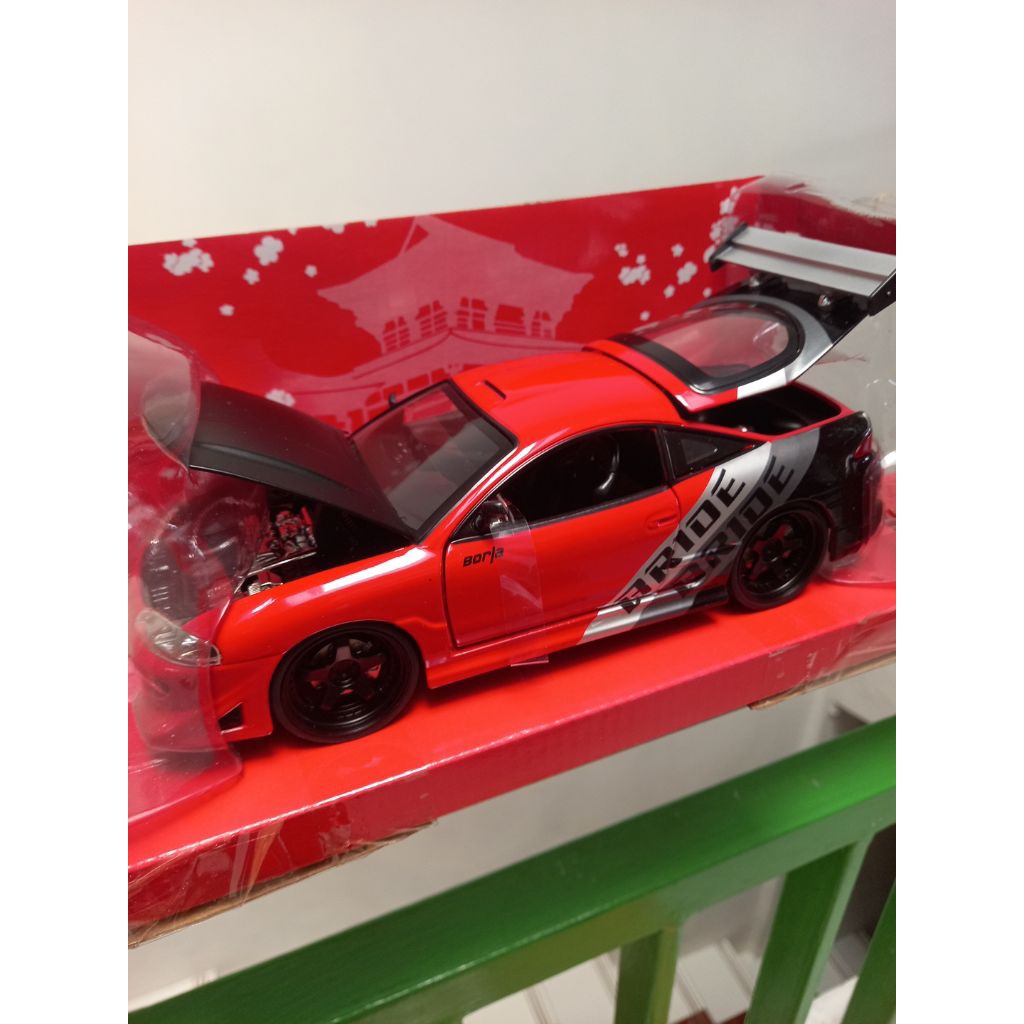 diecast miniatur mobil mitsubishi eclipse 1:24 jada