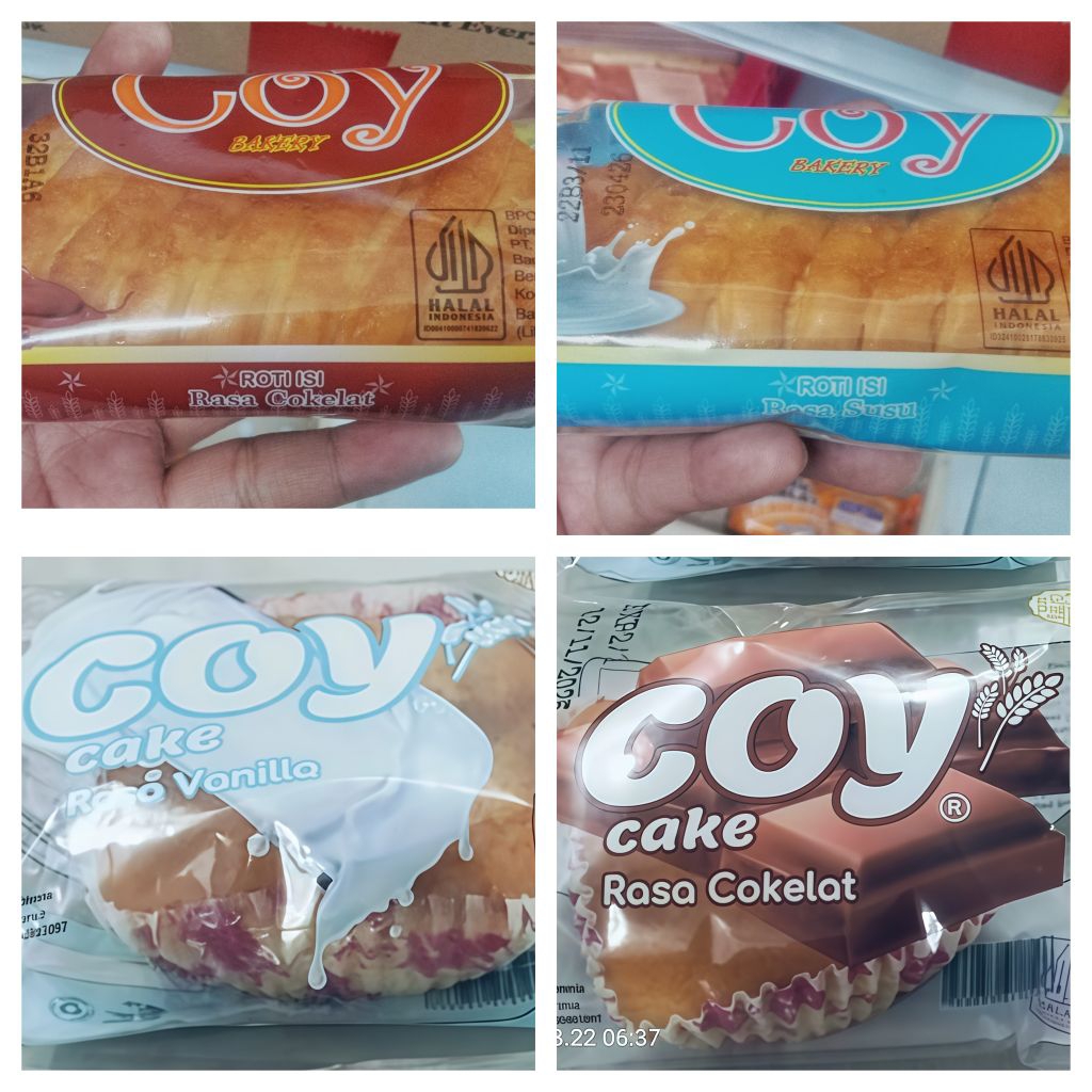 Coy Cake rasa coklat dan vanilla
