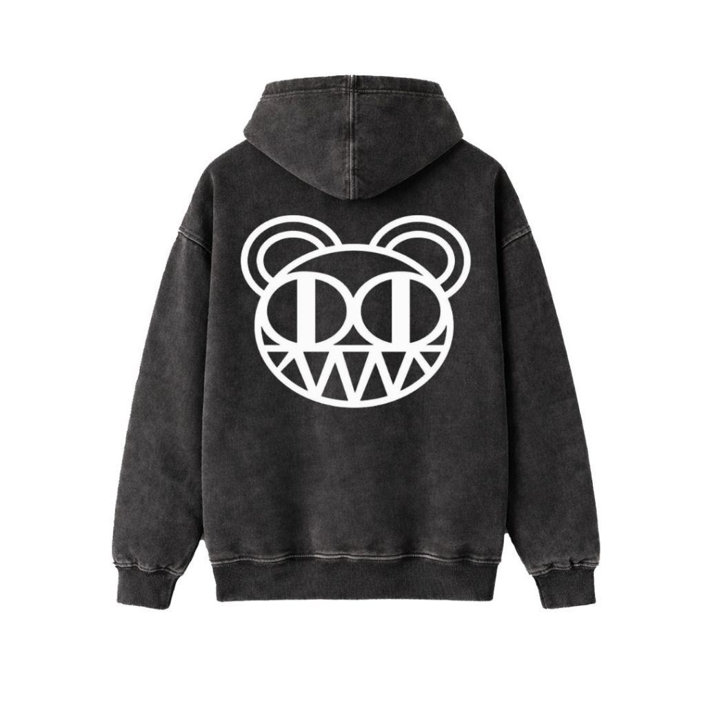 Psycho Crucify "Radiohead" Stone Wash Hoodie | Washing | Jaket | Hoodie Band | Hoodie Radiohead