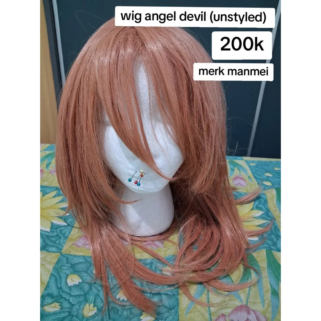 Angel Devil Cosplay Wig (Second Hand) Chainsaw Man Cosplay Kostum Wig Anime Character chainsaw man