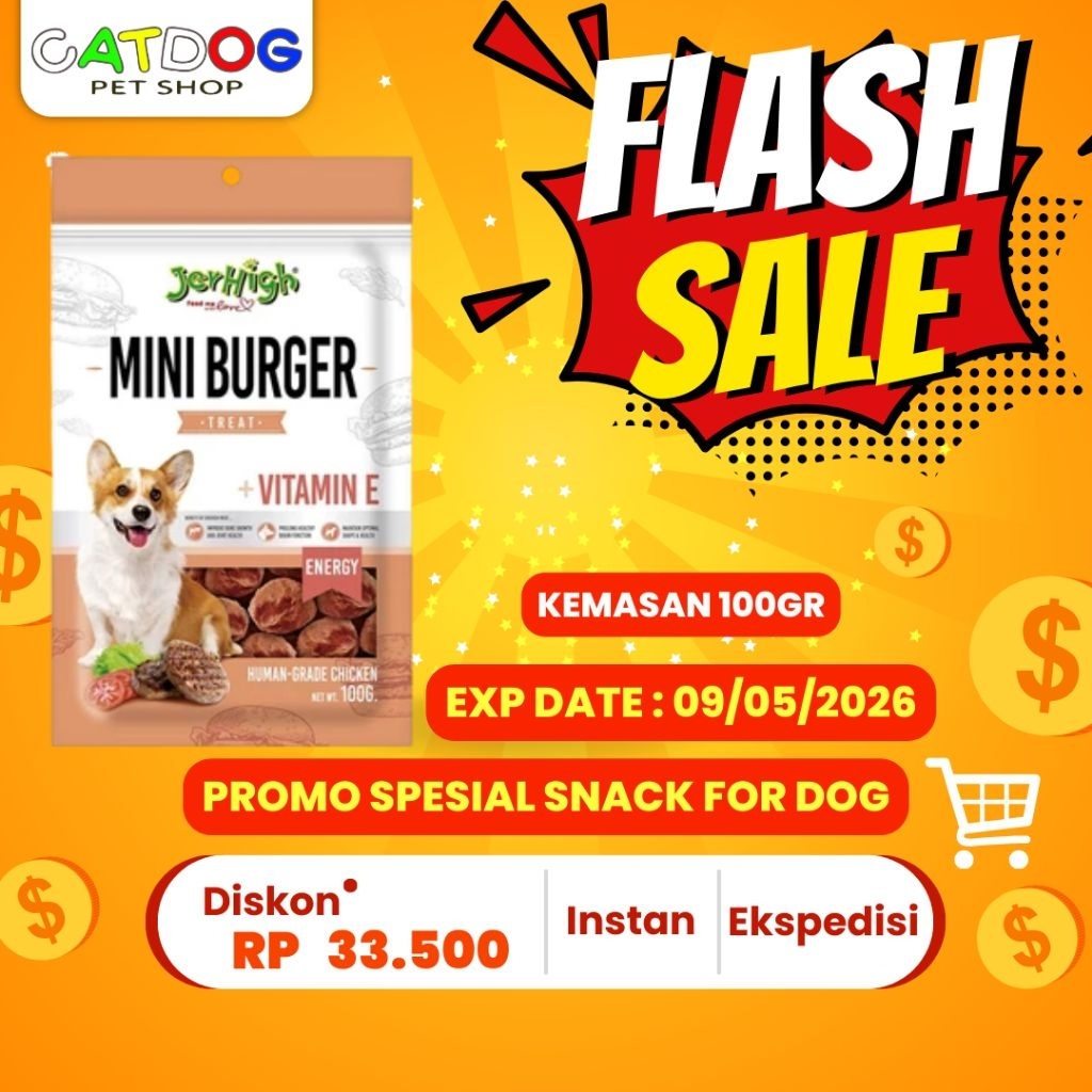 Jerhigh Vitapet Mini Burger 100gr