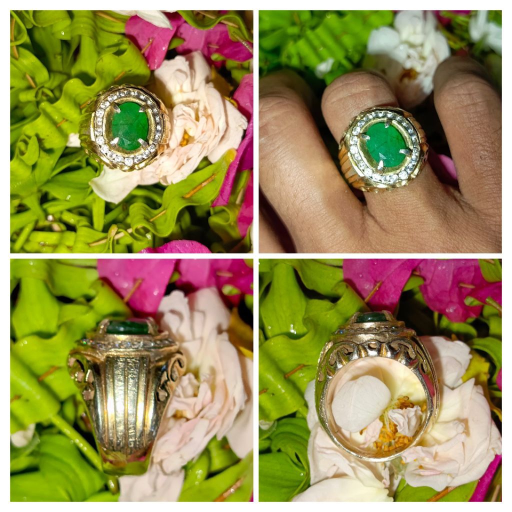 CINCIN PERAK BATU ZAMRUD
