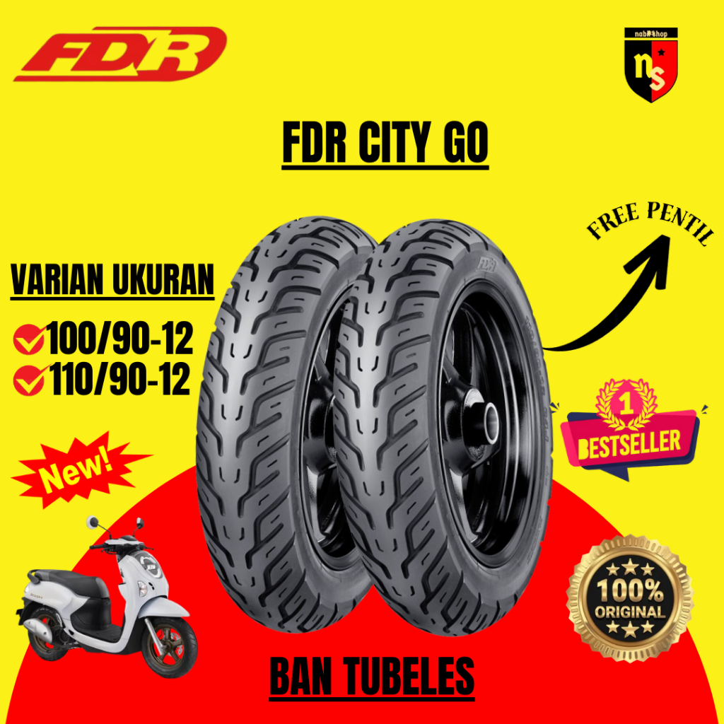 FDR City Go Ring 12 Ban Tubeless (TL)
