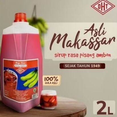 sirup DHT rasa pisang ambon khas makassar