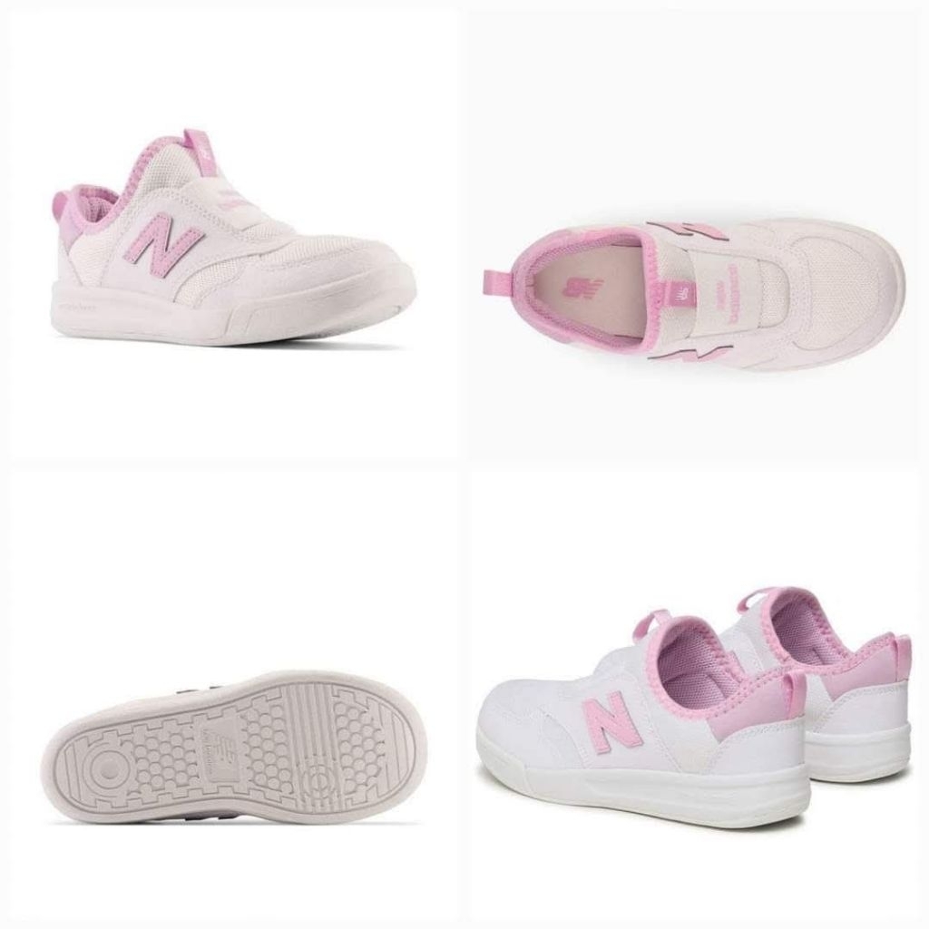 New Balance Kids 300 White Pink Sneakers Shoes NEWPT300WL1