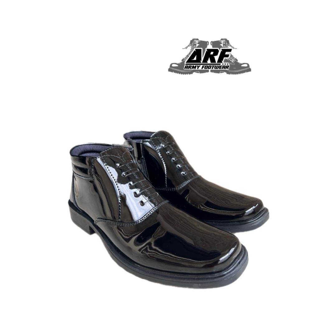 SEPATU PDH RESLETING KULIT ASLI TNI POLRI