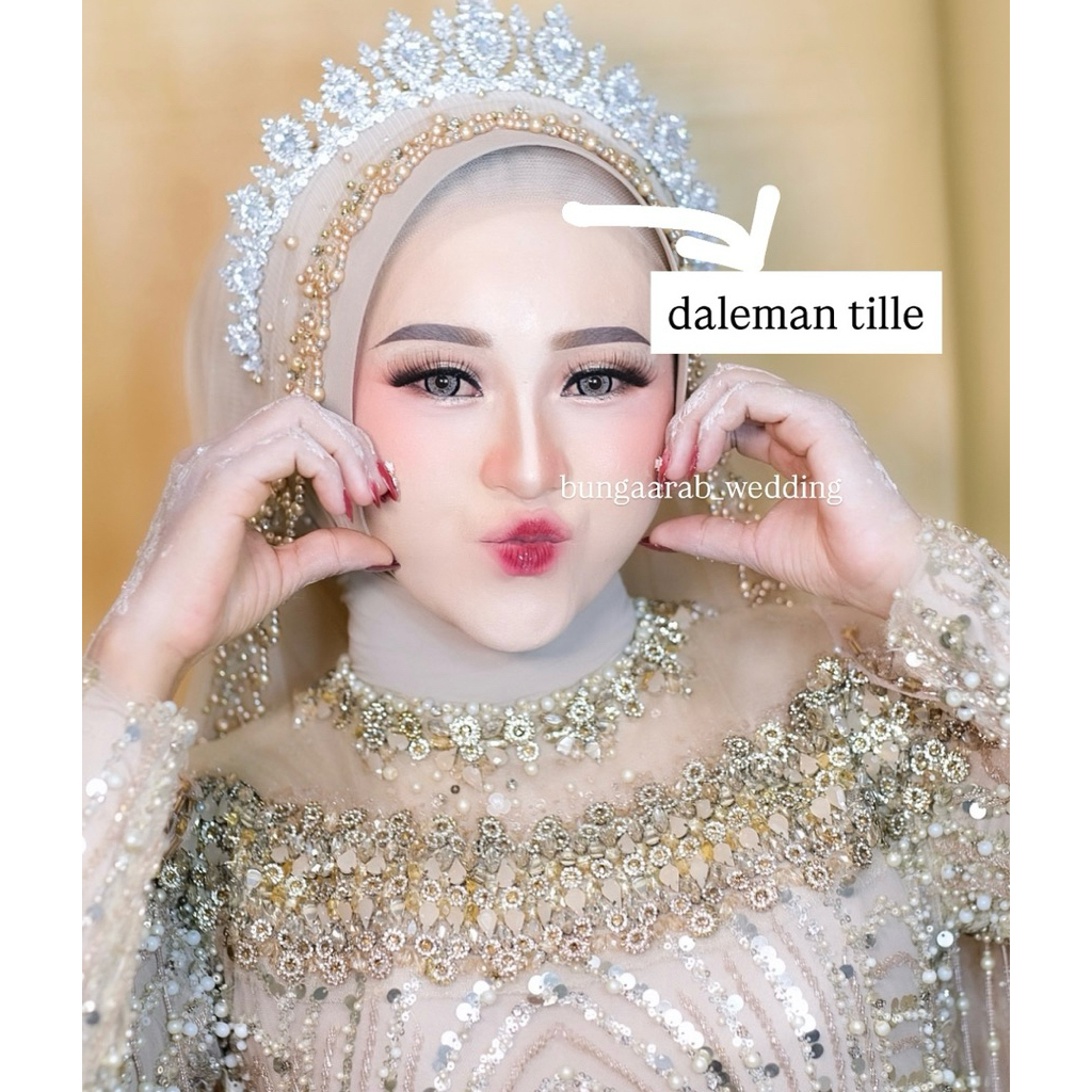 daleman tille pengantin tile daleman hijab iner tile lembaran ciput tile pengantin muslim