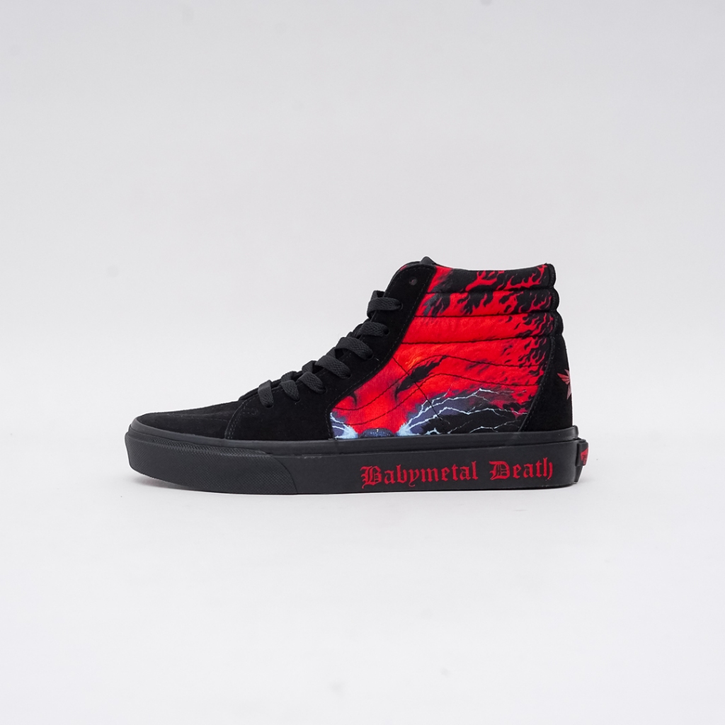 SK8HI BABY METAL BLACK RED
