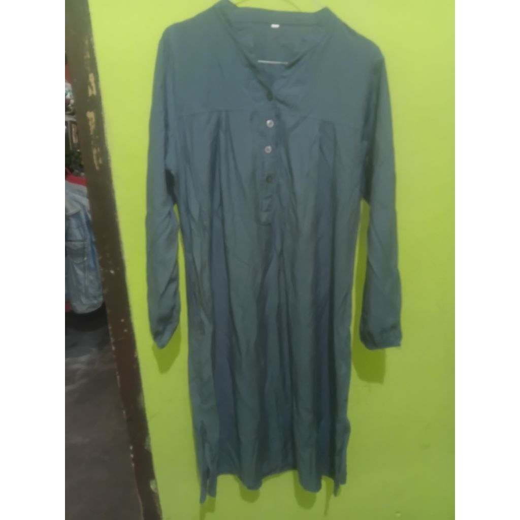 Preloved tunik wanita abu tua