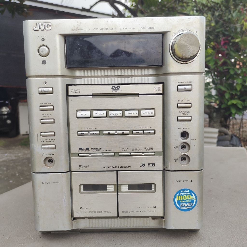 Head Unit Radio Tape Deck JVC BACA MINUS
