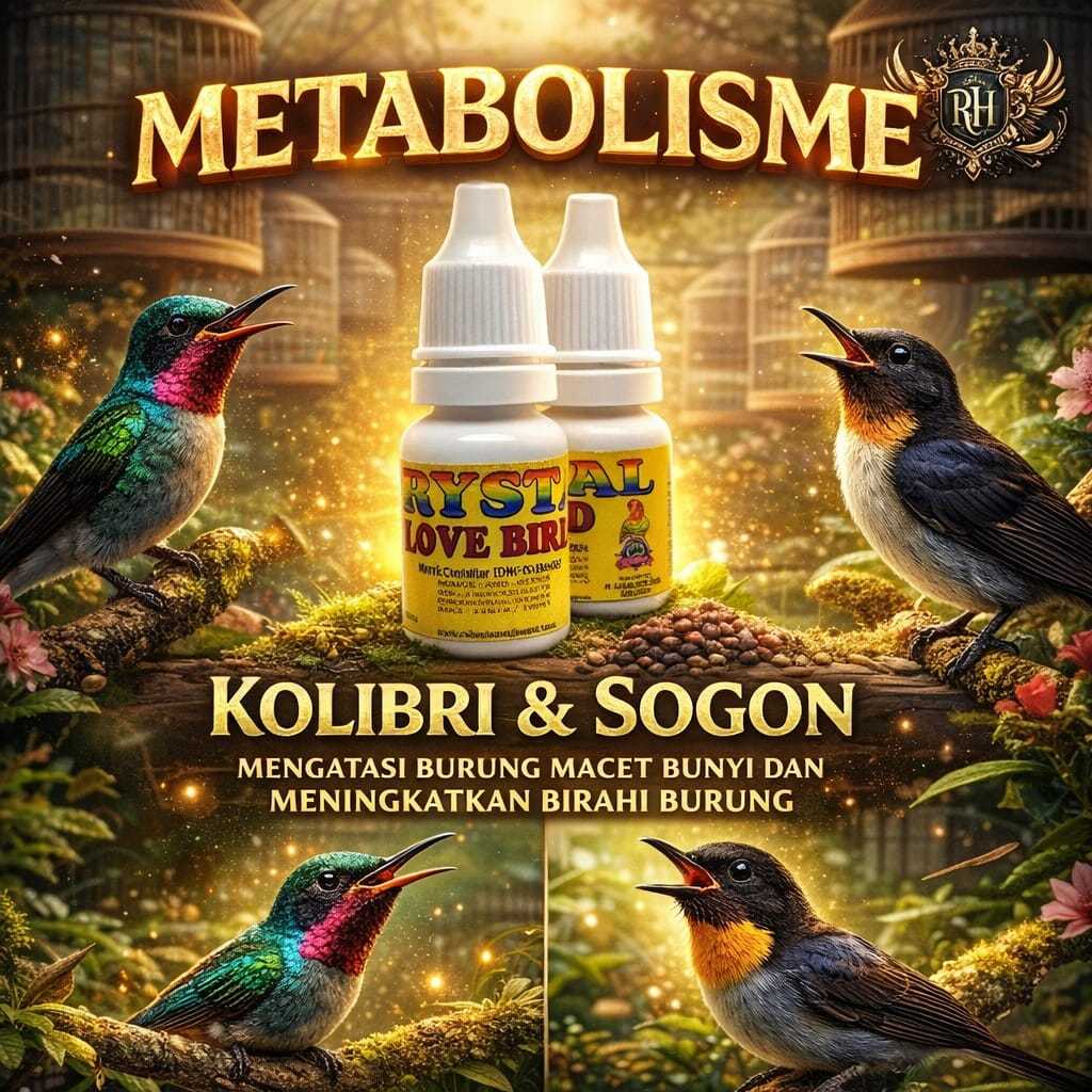 Metabolisme Kolibri Dan Sogon 15ml - Mengatasi Burung Kolibri Sogon Macet Bunyi