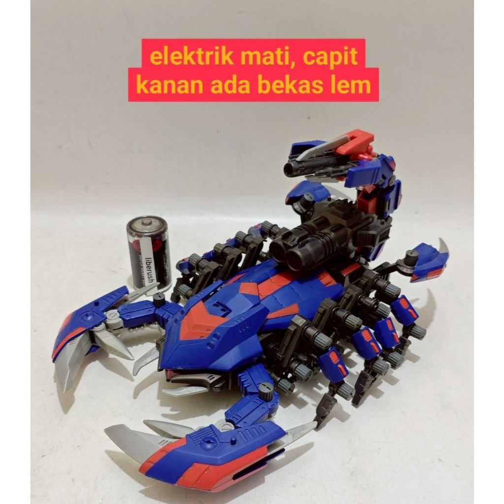 Junk vintage tomy zoids motorized death stinger model kit mokit