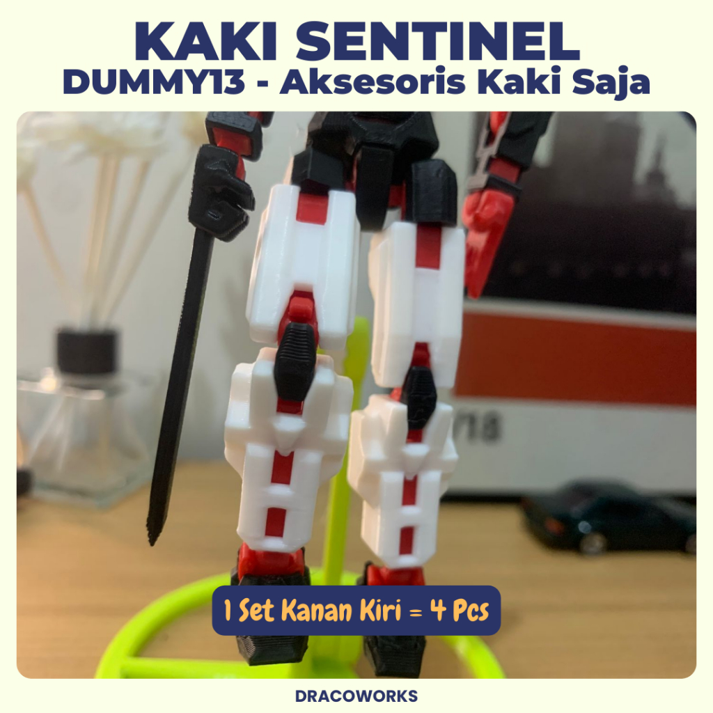 Armor Kaki Sentinel Only - Dummy 13 Sentinel13 Versi 3D Printed Model Kit Robot Dummy13 Action Figur
