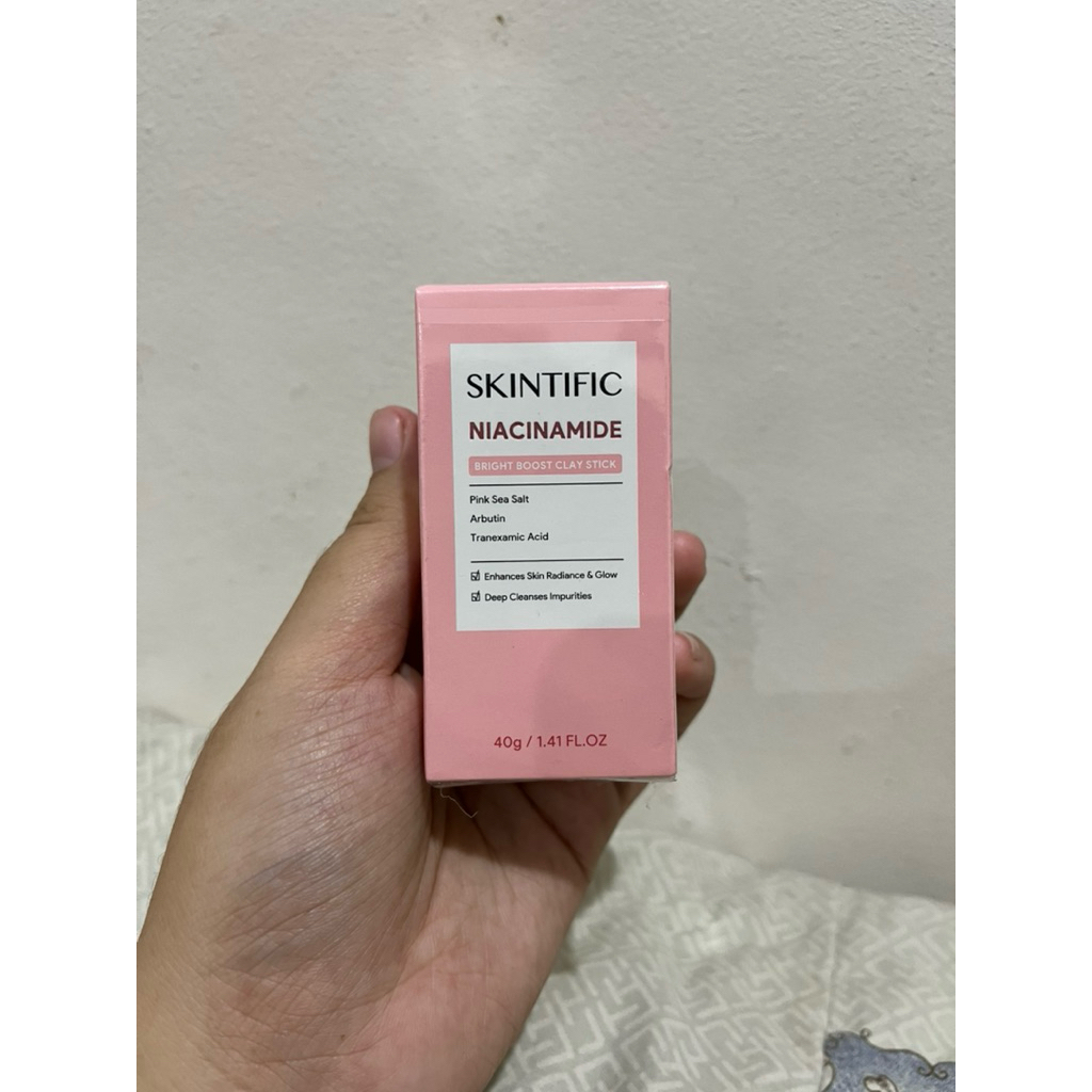 JUAL RUGI || PRELOVED  || SKINTIFIC Clay Mask Stick  Series /MaskerJerawat&Masker Komedo/Mugwort  + 