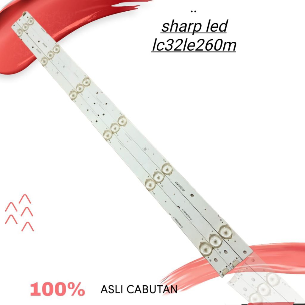 satu set lampu backlight tv sharp led lc32le260m