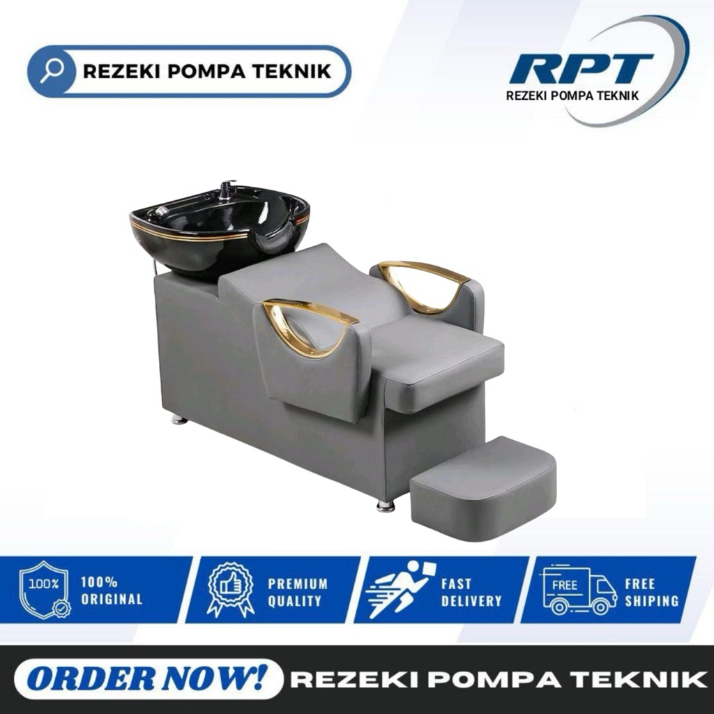 washback salon| kursi cuci rambut| kursi creambath - Black