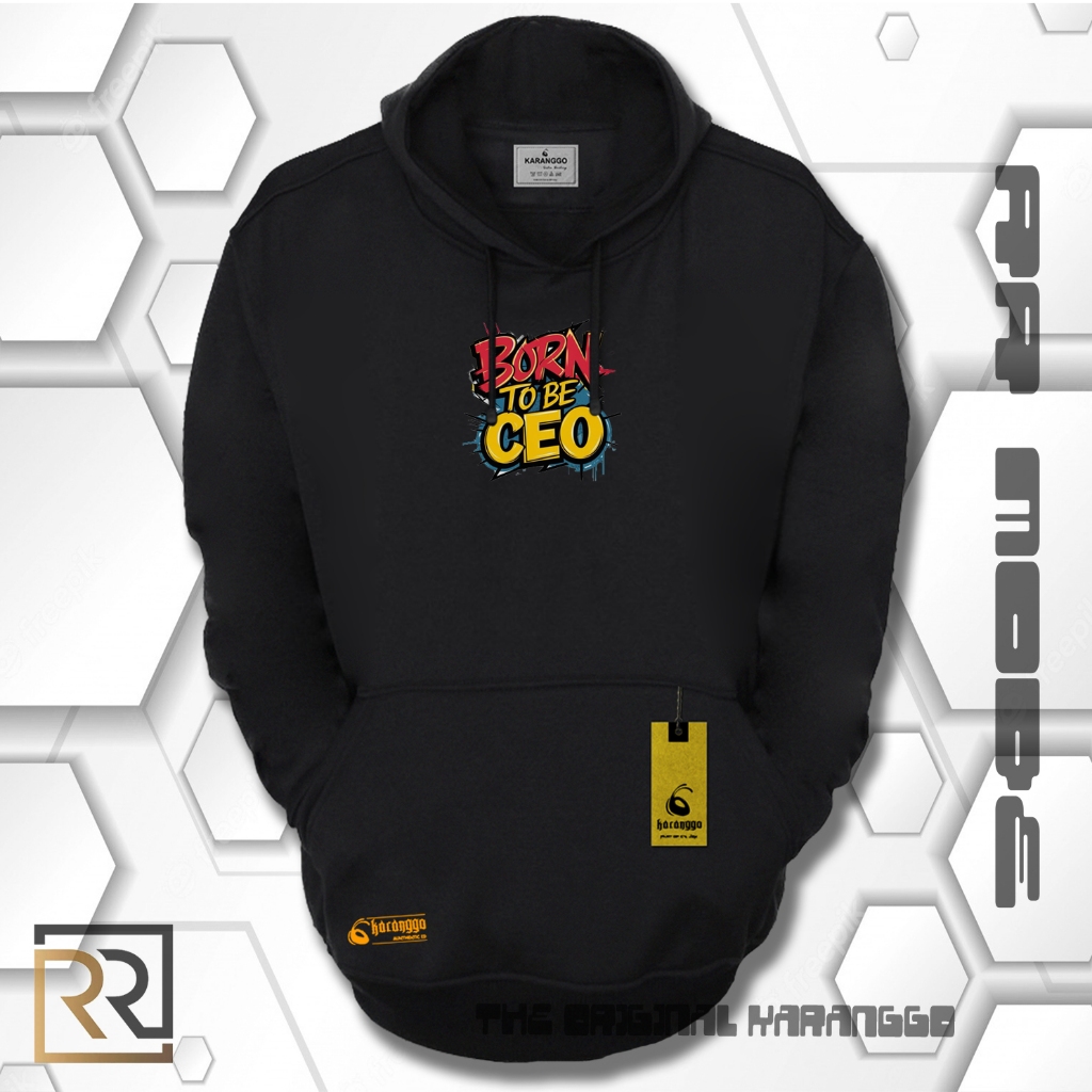 Hoodie Pria Distro Tebal Hitam Aesthetic