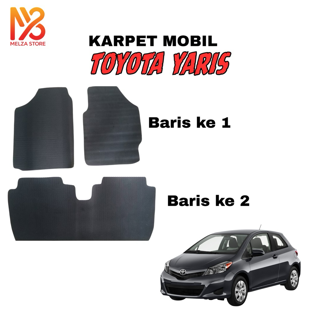 Karpet Mobil Toyota Yaris depan Belakang Karpet mobil Yaris lama