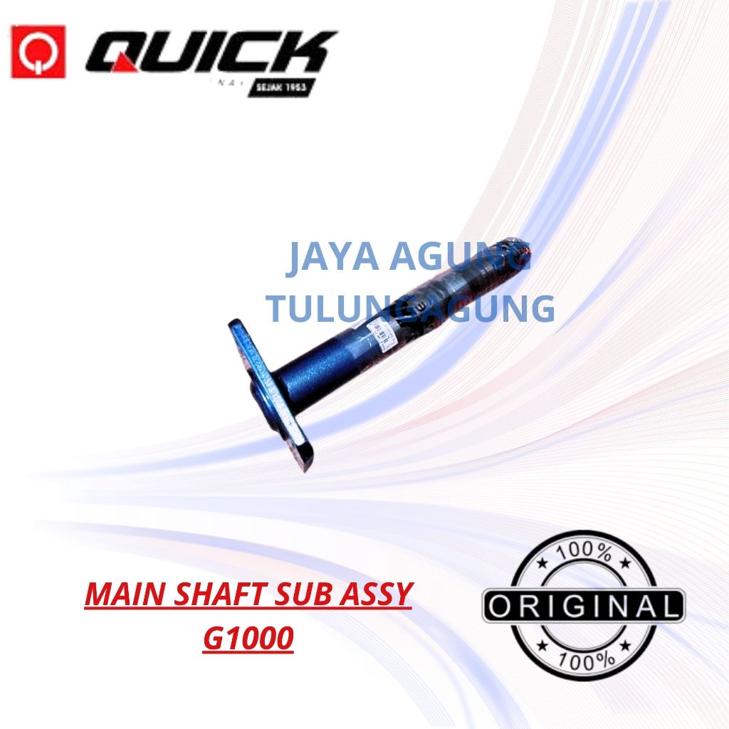 QUICK MAIN SHAFT SUB ASSY G1000 / AS RODA TRAKTOR G1000 / AS UTAMA TRAKTOR QUICK G1000