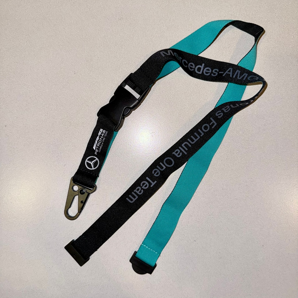Lanyard Mercedes AMG Petronas F1, Formula 1 Original Stichd PUMA – BRAND NEW – Hamilton Russell Anto