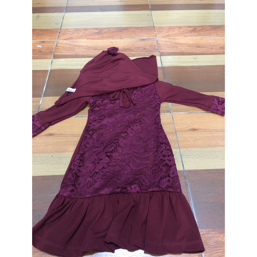 Gamis Anak set Hijab Dzakira Size NB