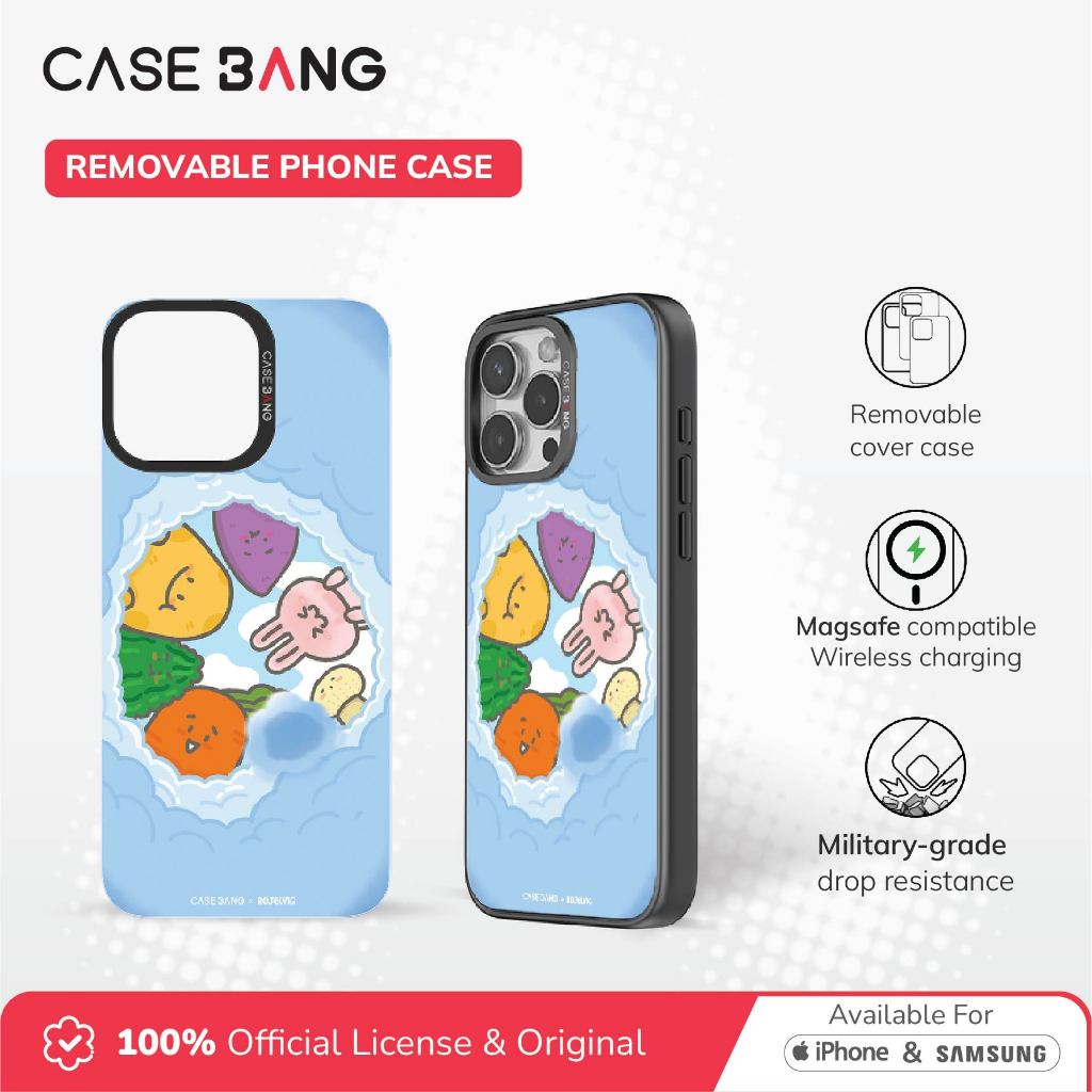 Casebang Removable Phone Case Cover Vegetable Series  - Wake Up Magnetic Casing Iphone