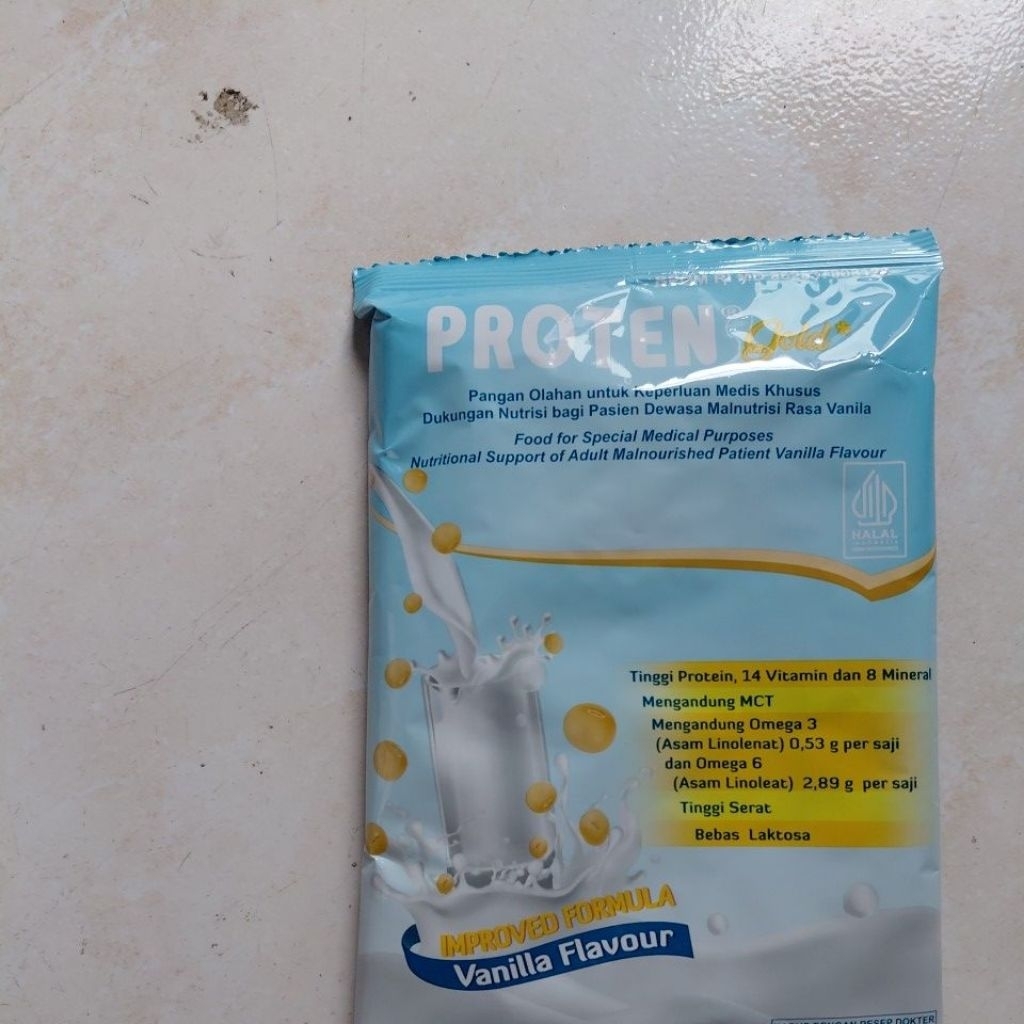 Susu Proten Gold Vanila Susu Kedelai Susu Tinggi Protein GOLD VANILA ukuran sachet