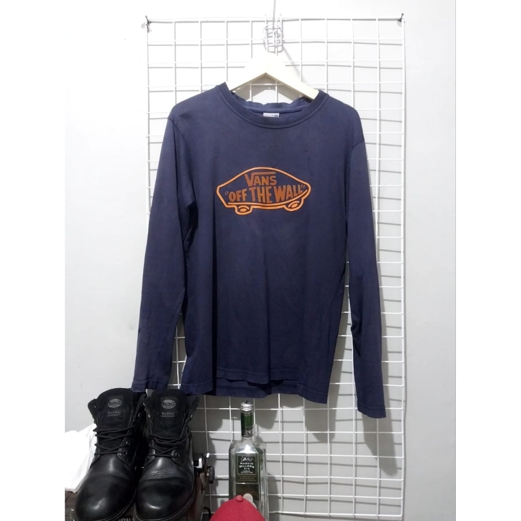 kaos vans usa second preloved bekas long sleve