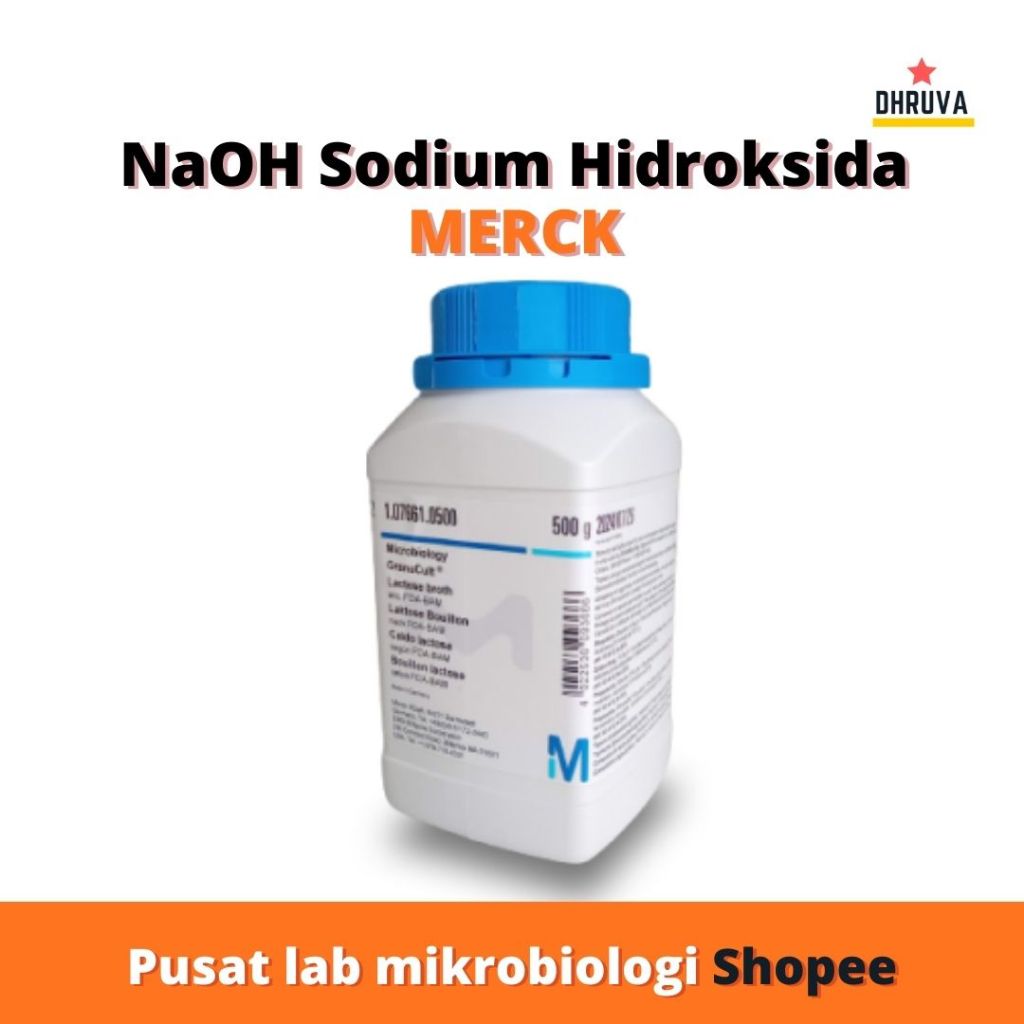 NaOH Natrium Hidroksida Merck Pro Analis Harga Ecer Per Gram