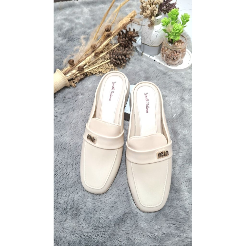 Sandal slop karet wanita import Youth balance
