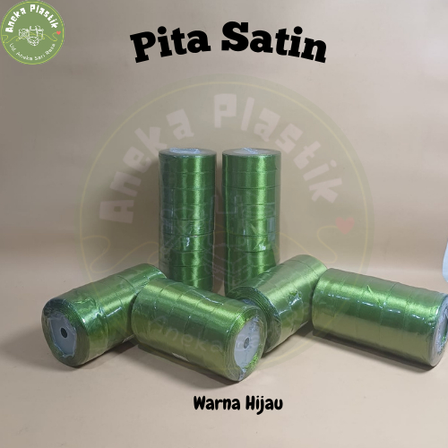 1ROLL PITA SATIN 2.5CM PITA SATIN RIBBON SEDANG BAHAN SATIN PREMIUM PITA KADO HADIAH GIFT BOUQUET PO