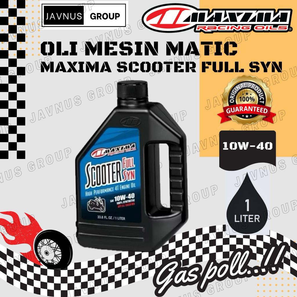 Oli Maxima Scooter 10W-40 Full Sintetis Original Oli Motor Matic Maxima Scooter 10W40
