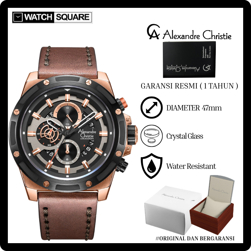 Jam tangan pria Alexandre Christie AC-6506